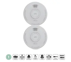 Alecto SD110 / Rauchmelder / 2 Stück / 85 dB / 9V-Batterie