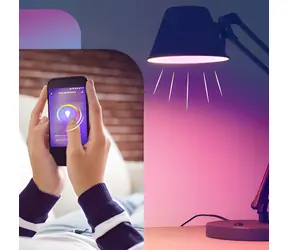 Alecto SMART-BULB10 / Intelligente LED-Lampe / E27 / RGB+W / WLAN / dimmbar