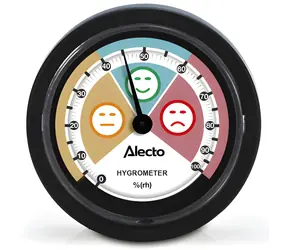 ALECTO Analoges Hygrometer 60 mm / ohne Batterie / für den Innenbereich