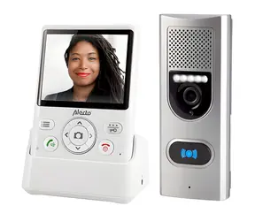 Alecto ADI-250 / Drahtlose Video-Türklingel / 3,5"-Display / Reichweite 50 m / Infrarot / Gegensprechfunktion