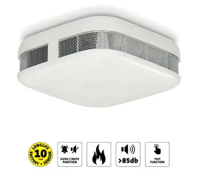 Alecto SA50 weiß / Rauchmelder / 2 Stück / 10 Jahre Batterielaufzeit / 85 dB