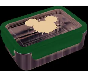 STOR Edelstahlbox mit Mickey-Mouse-Deckel, 1020 ml / Snackbox / Edelstahl / Silikondichtung