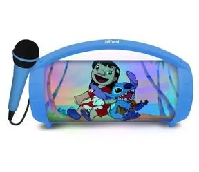 LEXIBOOK Bluetooth-Lautsprecher Stitch / mit Mikrofon / leuchtendes Design / TWS-Kopplung