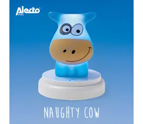 Alecto NAUGHTY COW blaue Kuh / Kindernachtlicht / LED / 3x AA-Batterien