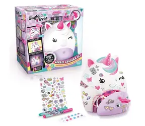 STYLE4EVER DIY Einhornlampe mit Fach / 8 Lichtfarben / ab 6 Jahren
