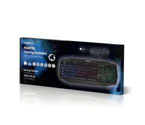 Nedis US-Gaming-Tastatur / Membrantastatur / LED-Hintergrundbeleuchtung / USB / 1,5 m / US