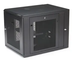 StarTech 12HE Wandrack, schwarz / Wandrack / 19" / 610×854×640 mm / Tragfähigkeit 90 kg