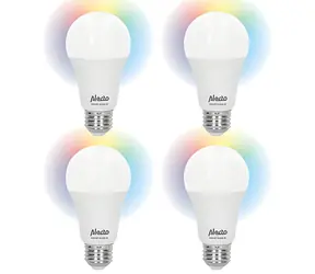 Alecto SMART-BULB10 / Intelligente LED-Lampe / WLAN / RGB / E27 / 4 Stück