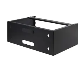StarTech Wandrack 4 HE 350 mm schwarz / Wandmontage / 19" / max. Traglast 20 kg / Stahl