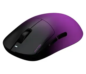 Hator Quasar 3 Ultima 8K lila / Kabellose Gaming-Maus / optisch / 30000 DPI / 2,4 GHz / Bluetooth / USB-C