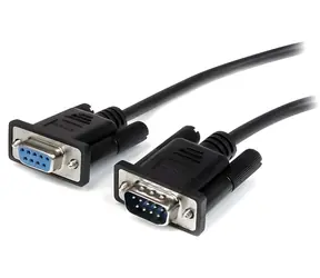 StarTech serielles Kabel D-Sub9 Stecker/Buchse schwarz / Serielles Kabel / RS-232 / 1 m