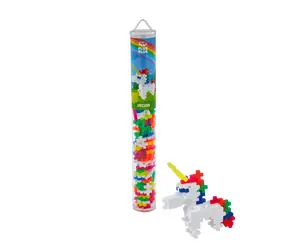 PLUS- PLUS Einhorn-Bausatz / 100 Teile / Tube
