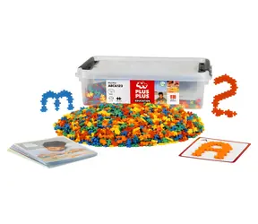 PLUS- PLUS Box Zahlen und Buchstaben / Bausatz / 2400 Teile / ab 5 Jahren