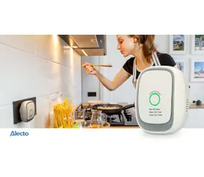 Alecto GA11 / Gaswarngerät / Erdgas (Methan) / Netzanschluss / akustischer und LED-Alarm / EN 50194