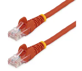 StarTech Patch kabel UTP CAT5E 1m červená / Patch kabel / RJ45-RJ45 / Snagless / PoE