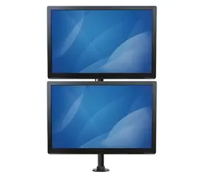 StarTech Vertikalständer für 2 Monitore, schwarz / Monitorhalterung / bis zu 27 Zoll / Tragkraft 10 kg / Neigung -45° bis 45°