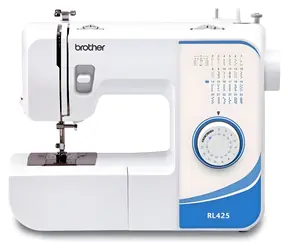 Brother RL425 weiß / Nähmaschine / 25 Stiche / Freiarm / LED-Beleuchtung
