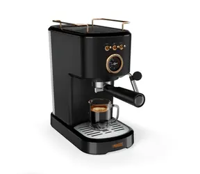 Princess 249417 schwarz / Espressomaschine / 1100 W / 20 bar / gemahlener Kaffee, Nespresso-Kapseln, ESE-Pads