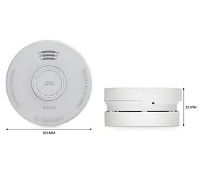 Alecto SD530 weiß / Rauchmelder / fotoelektrischer Sensor / 85 dB / 9V Batterie 5 Jahre / EN 14604