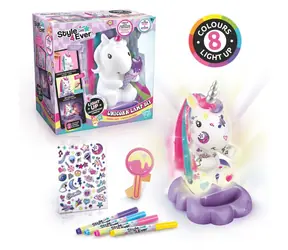 STYLE4EVER DIY Einhornlampe / 8 LED-Farben / ab 6 Jahren