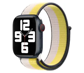 Devia Nylon-Geflechtarmband, zweifarbig, Hafermilch-Optik, für Apple Watch, 40/41/42 mm