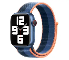 Devia Nylon-Armband mit geflochtenem, zweifarbigem Schlaufenverschluss und Federmechanismus für Apple Watch / 40/41/42 mm / Nylon