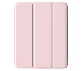 Devia Lederhülle mit Stiftfach für iPad Pro 11" M4/M5, hellrosa / Hülle