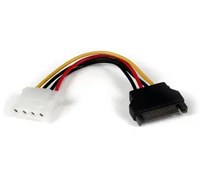 StarTech SATA - Molex Stromadapter schwarz / Adapter / SATA 15-polig - Molex 4-polig