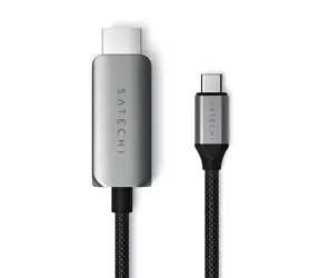 Satechi USB-C-auf-HDMI-Kabel, Space Grau / Kabel / HDMI 2.1 / 8K / 2 m