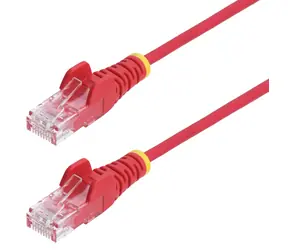 StarTech UTP CAT6 0,25m slim snagless červená / Patch kabel / RJ45-RJ45