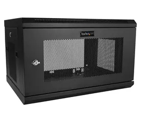 StarTech Wandrack 6 HE schwarz / Wandrack / 19" / Breite 600 mm / Tiefe 450 mm / Tragfähigkeit 90 kg