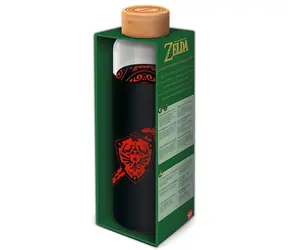STOR Zelda Trinkflasche 585 ml / Trinkflasche / Glas / Silikonhülle