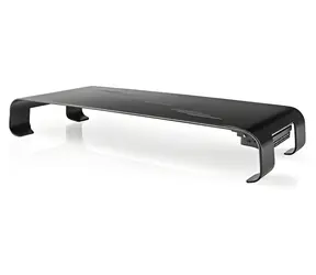 Nedis Monitorständer mit USB-Hub / Monitorständer / Tragkraft 18 kg / USB-Hub mit 4X USB 3.0-Anschlüssen