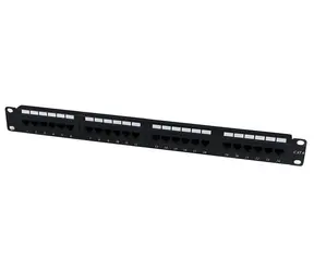 StarTech 24-Port-Patchpanel / Patchpanel / CAT6 / 24 RJ-45-Ports / 1HE / Schwarz
