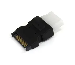 StarTech SATA-Stromadapter - LP4 schwarz / Adapter / SATA 15-polig > LP4 4-polig