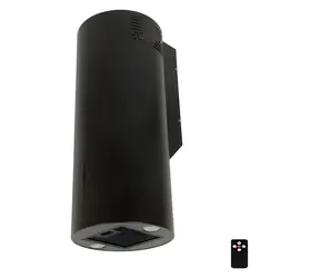 MAAN Elba W 731 schwarz / Kaminhaube / 300 m/h / LED-Beleuchtung / Fernbedienung