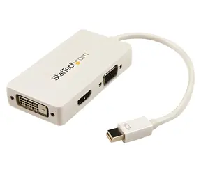 StarTech Mini DisplayPort auf VGA/DVI/HDMI Adapter weiß / Videoadapter / 1920 x 1200 px / 0,15 m