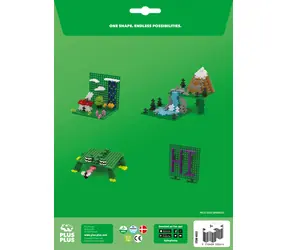 PLUS- PLUS Bauplatte grün / 2 Stück / ab 4 Jahren