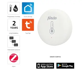 Alecto SMART-TEMP10 / Temperatur- und Feuchtigkeitssensor / Zigbee