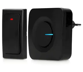 Alecto ADB30ZT schwarz / Kabellose Türklingel / Kinetisch, batterielos / IP44 / Reichweite 200 m / 36 Melodien