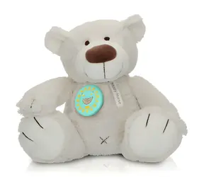 ALECTO HeeHee Bluetooth-Knopf + Teddybär / Interaktives Plüschtier / USB-C / ab Geburt