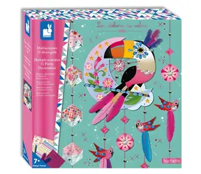 JANOD Atelier XXL Maxi / Kreativset / 5 kreative Aktivitäten / Traumfänger / Origami-Girlande / ab 7 Jahren