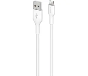 Puro USB-A-Lightning MFI Textilkabel weiß / Datenkabel / MFI / 1,2 m / 12 W