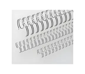 EuroSupplies Metallrücken (3/1") 9,5 mm silber / Rücken / für 51-65 Blatt 80 g Papier / 100 Stück