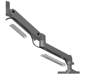 Ergotron LX Pro Monitorarm, grau / Tischhalterung mit Arm für LCD-Monitore