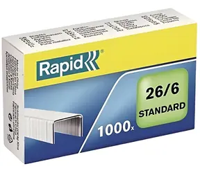 Rapid 26/6 / Für KW 5990 und KW 5690 / 1000 Stück / Bis zu 20 Blatt 80 g