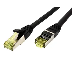 Roline S/FTP Patchkabel Cat 6a 10 m schwarz / Patchkabel / für den Außenbereich / TPE / LSOH