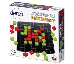 Detoa Brettspiel Magnetisches Tic-Tac-Toe / Reiseversion / Holz, Metall, Magnet / ab 3 Jahren