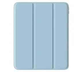 Devia Lederhülle für Apple iPad Pro 11" (M4/M5), hellblau / Hülle / Fach für Apple Pencil