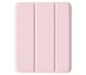 Devia Lederhülle mit Stiftfach für iPad Pro 13" M4/M5, hellrosa / Hülle